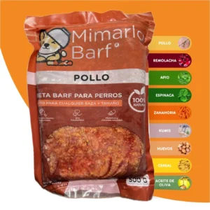 Dieta barf de pollo para perros