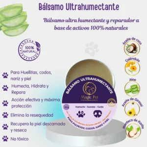 Balsamo Ultrahumectante para mascotas perros y gatos